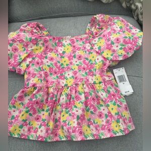 Floral Pink and Yellow Dress